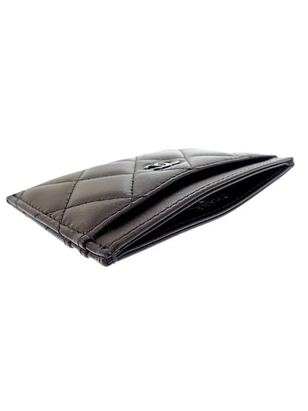Chanel Classic Card Slot Includes Lambskin Black